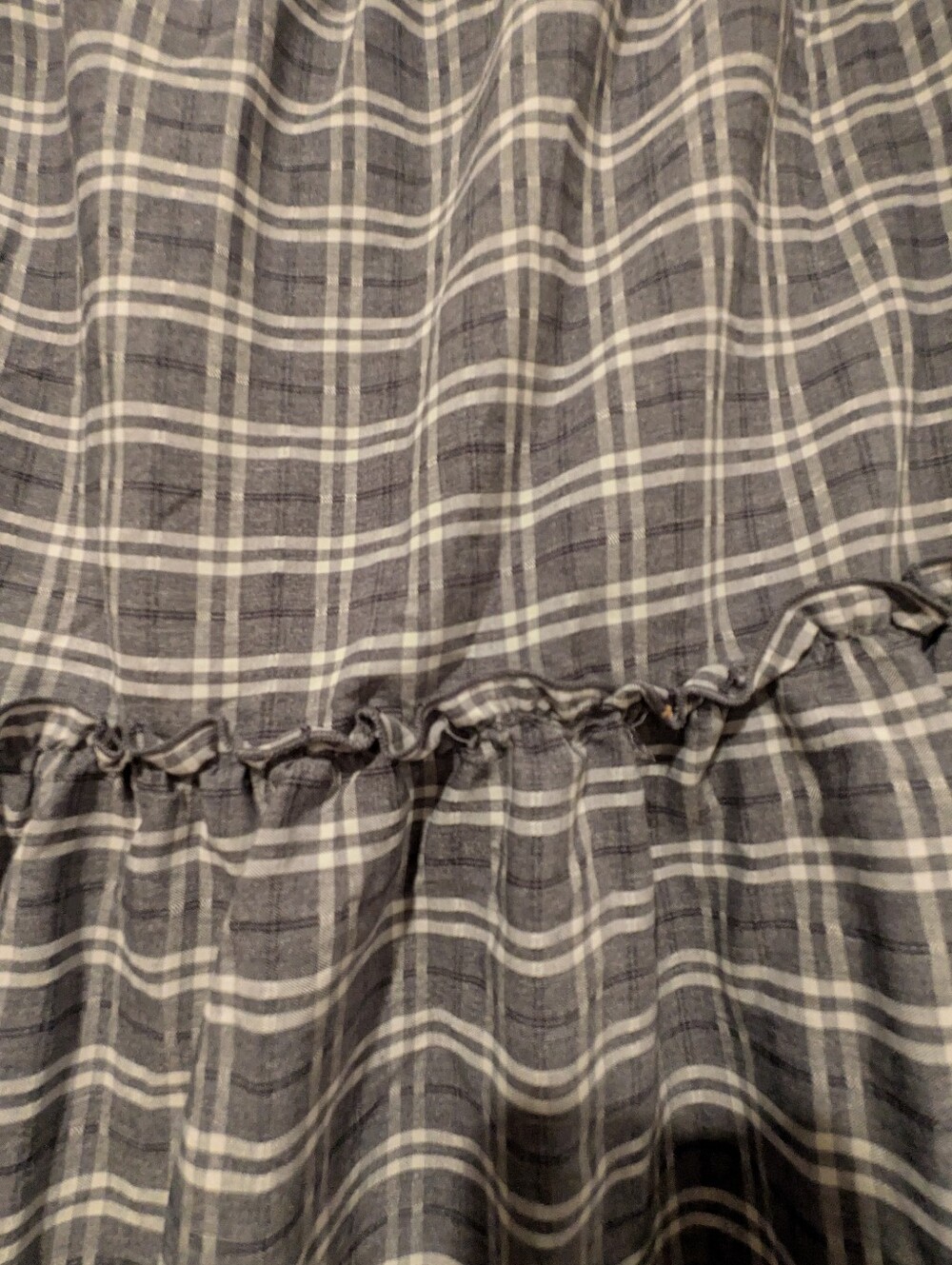wild fable Gray Plaid Tiered Maxi Skirt - XL - Picture 7 of 7